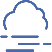 hosted services the cloud icon
