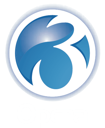 opera logo white