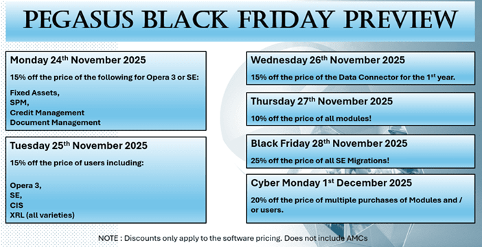 pegasu black friday 25
