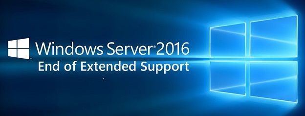 windows server 2016 end of support